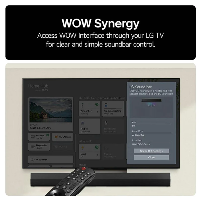 LG US20A 2.0ch Soundbar - Black | US20A.AGBRLLK - Image 5