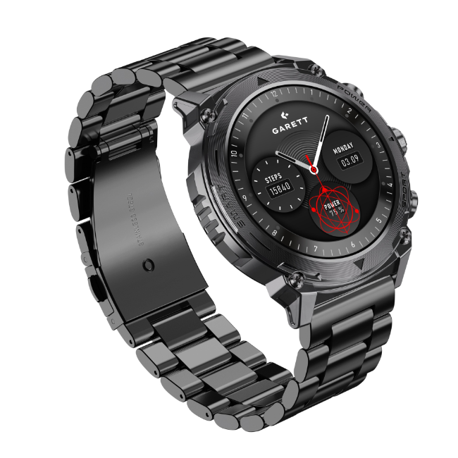 Garett Atom Smartwatch - Black Steel | ATOM-BLACK - Image 2