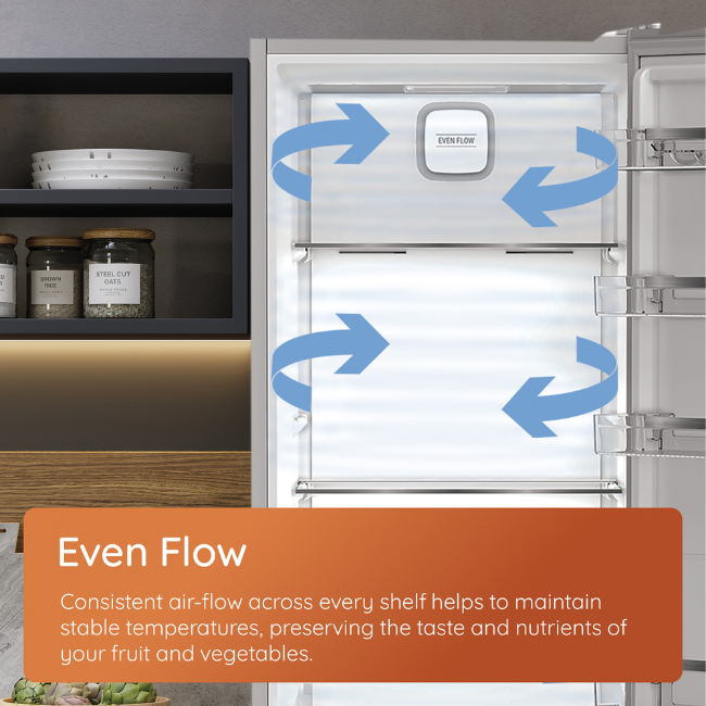 Hotpoint 50:50 Frost Free Fridge Freezer - Black Inox | HPK26363XBR5UK - Image 10