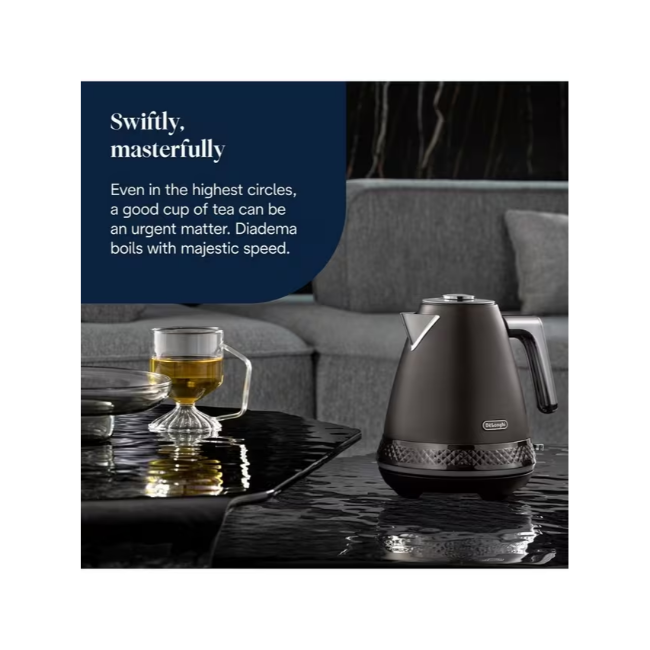 Delonghi Diadema 1.7l Kettle | Black | KBV3001.BK - Image 2
