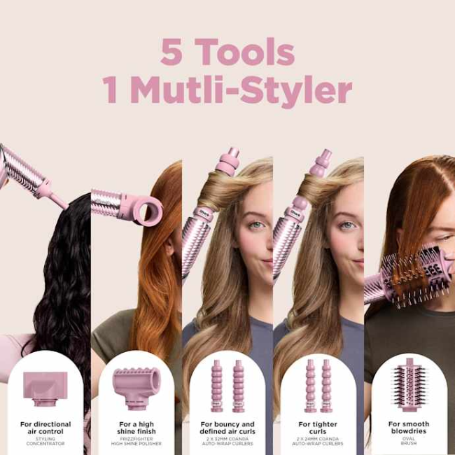 Shark FlexStyle IonCurl Hair Styler and Dryer - Pink | HD850UKPK - Image 7