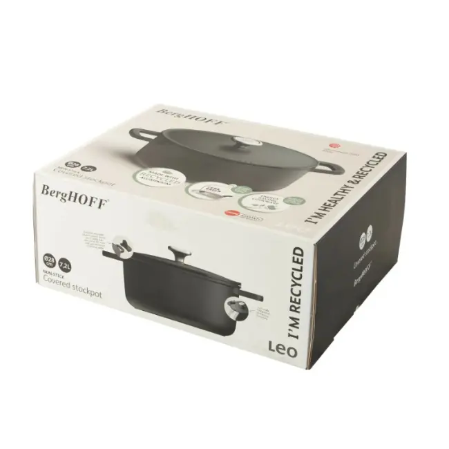 Berghoff Covered Stockpot | 28cm | Non Stick | Phantom | 3950578 - Image 6