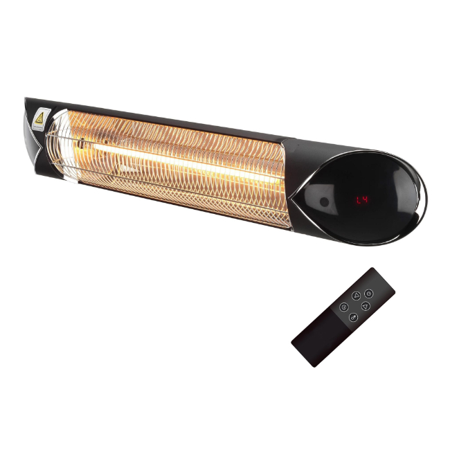 Sahara 2000W Carbon Fibre Wall Mounted Electric Patio Heater Sahara 2000W Carbon Fibre Wall Mounted Electric Patio Heater