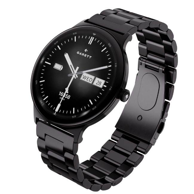 Garett Quantum Smartwatch - Black Steel | QUANTUM-BLACK