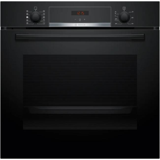 Bosch Series 4 Single Built-in Oven With Added Steam Function - Black | HQA534BB3B