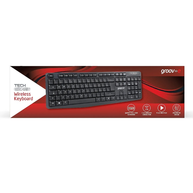 Groove Wireless Full Size Keyboard | Black | GVPC17BK - Image 2