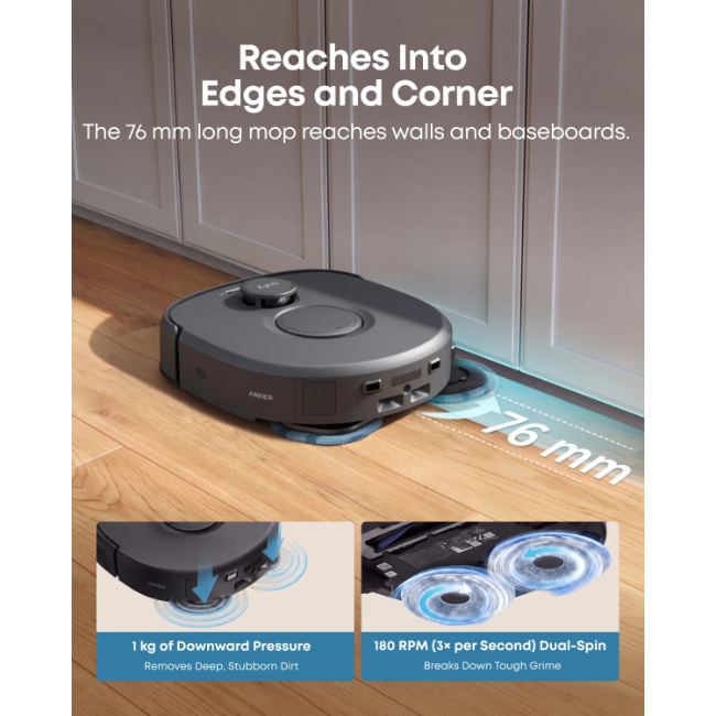 Eufy Robot Vacuum Omni C30 Edge - Black | T210QV11 - Image 6