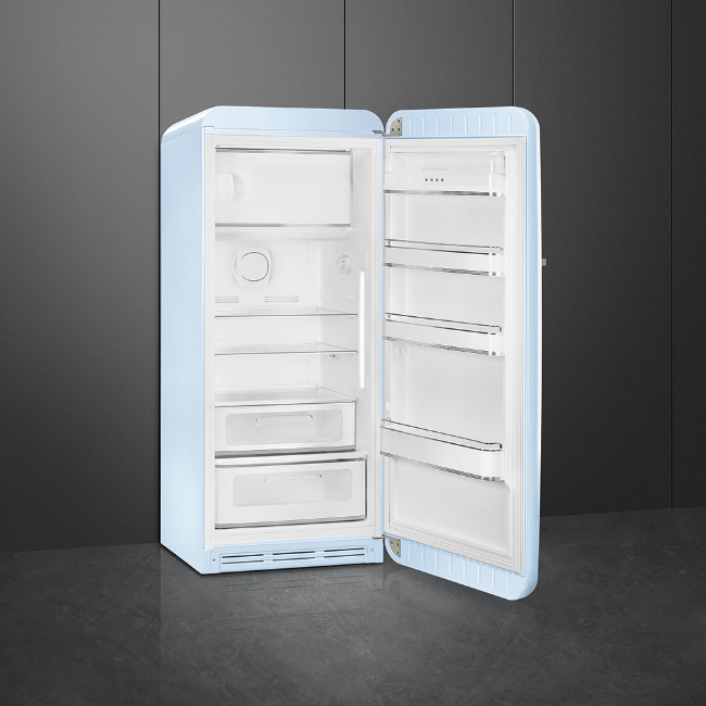 Smeg 50's Style Free Standing Fridge | With Ice Box | Right Hand Hinge | Pastel Blue | FAB28RPB6UK - Image 4