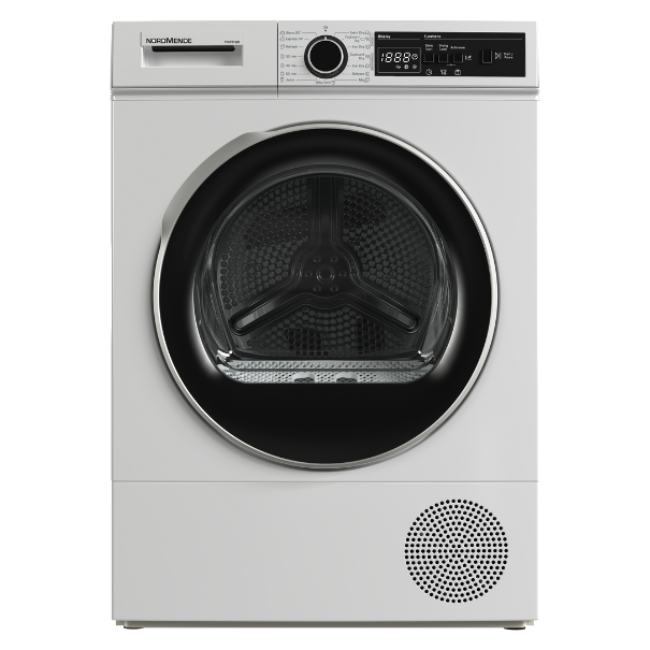 Nordmende 8KG Condenser Dryer with Heat Pump - White | TDHP81WH - Image 1 Nordmende 8KG Condenser Dryer with Heat Pump - White | TDHP81WH - Image 1
