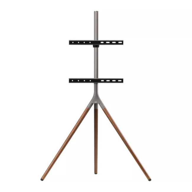 One For All Tripod Universal TV Stand - Walnut & Gun Metal Grey | WM7471 One For All Tripod Universal TV Stand - Walnut & Gun Metal Grey | WM7471