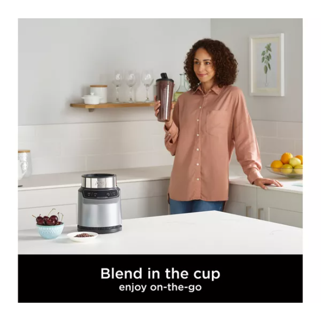 Ninja Blender With Auto-IQ Dark | Grey | BN500UK - Image 3