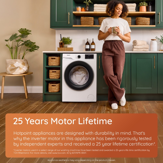 Hotpoint Fabric Care Washing Machine 12kg 1400sp - White | HBCA123CAREUK - Image 15