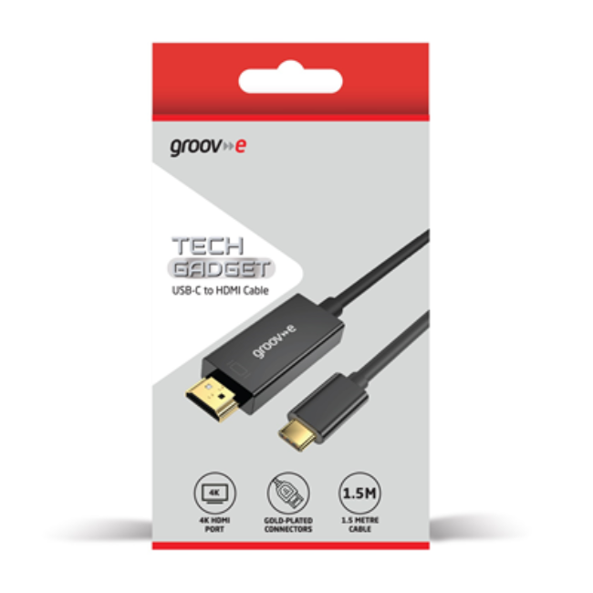 Groove USB-C To HDMI Cable | Black | GVPC31BK