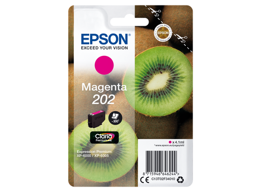 Epson 202 Kiwi Premium Single Ink - Magenta | T02F34010 Epson 202 Kiwi Premium Single Ink - Magenta | T02F34010