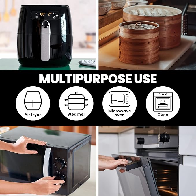 Schallen Circular Silicone Air Fryer Liner - 2 Pack | 325366 - Image 3 Schallen Circular Silicone Air Fryer Liner - 2 Pack | 325366 - Image 3