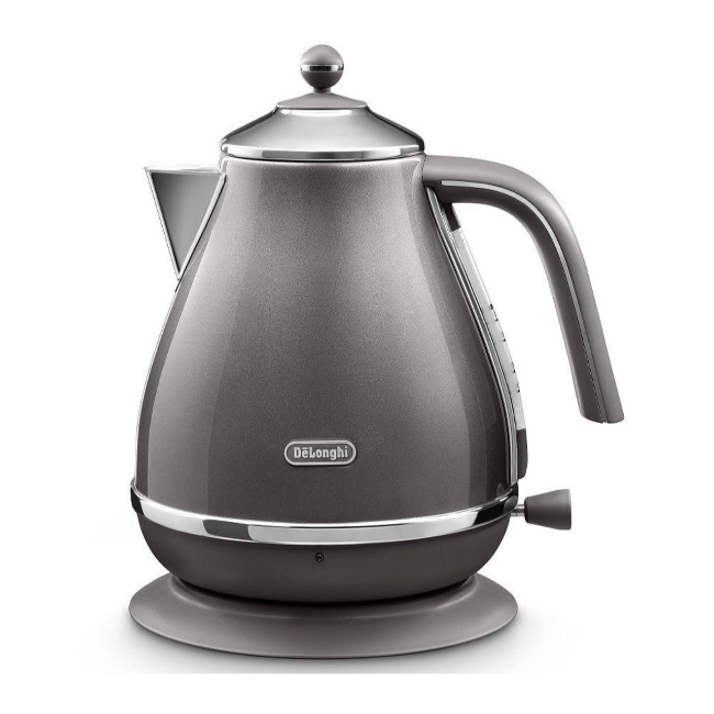 Delonghi Icona Metallics 1.7L Kettle | Grey | KBOT3001.GY Delonghi Icona Metallics 1.7L Kettle | Grey | KBOT3001.GY