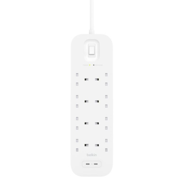 Belkin Surge Protector with 2 USB-C Ports | SRB004AF2M