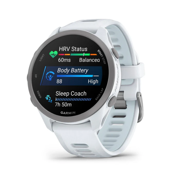 Garmin Forerunner 170 Music - Whitestone with Whitestone/Cloud Blue Band | 010-03920-11 - Image 9