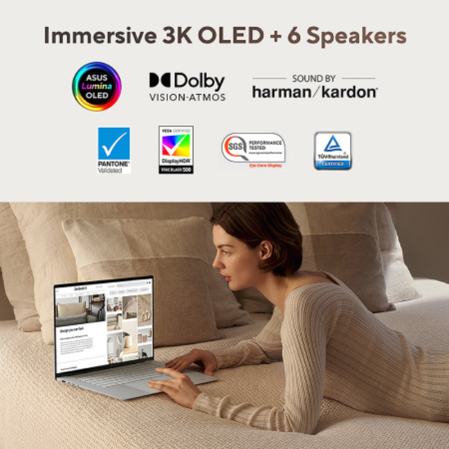 ASUS Zenbook S16 24gb/1tb Ryzen Ai R9 - White | UM5606WA-RJ090W - Image 4