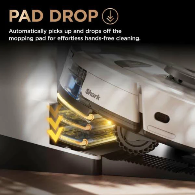 Shark PowerDetect NeverTouch Pro 2in1 Robot Vac & Mop  - White | RV2800ZEUKWH - Image 4