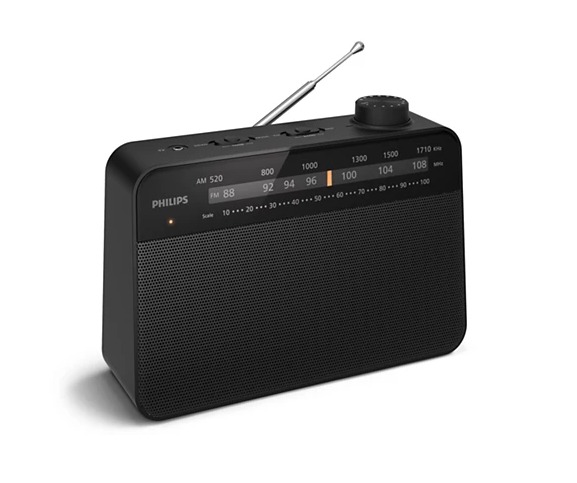 Phillips Portable FM/MW Radio - Black | TAR2509 Phillips Portable FM/MW Radio - Black | TAR2509