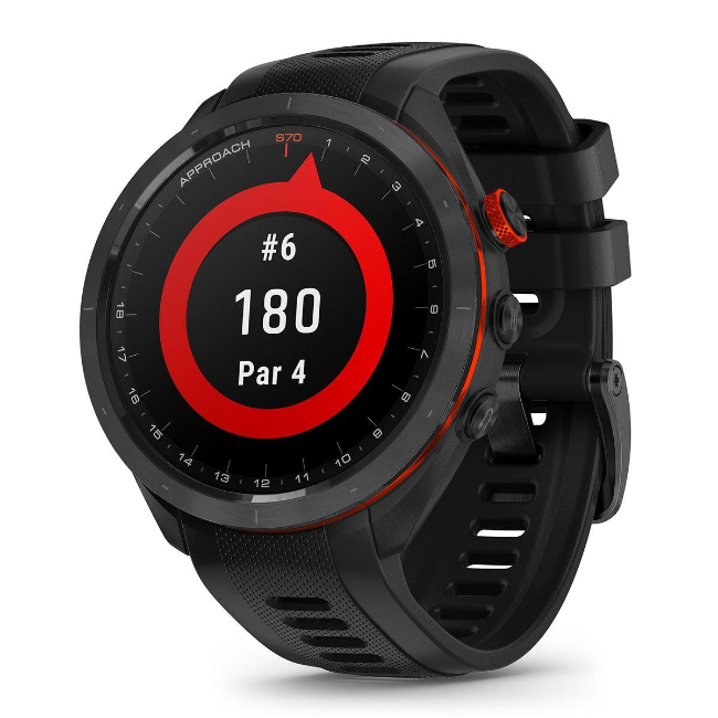 Garmin Approach S70 Smart Watch 47mm - Black/Red | 010-02746-12 - Image 6