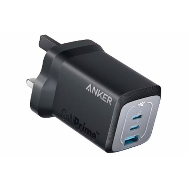 Anker 67W GaN Charger | 3 Ports | Black | A2669213 Anker 67W GaN Charger | 3 Ports | Black | A2669213
