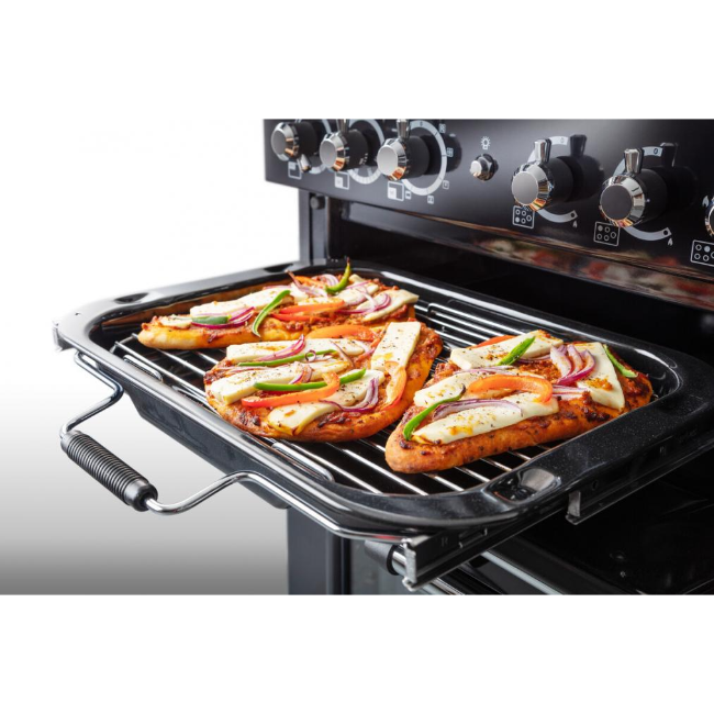 Rangemaster Classic Deluxe 110cm Duel Fuel -  Regal Blue/Chrome | CDL110DFFSB-C - Image 2