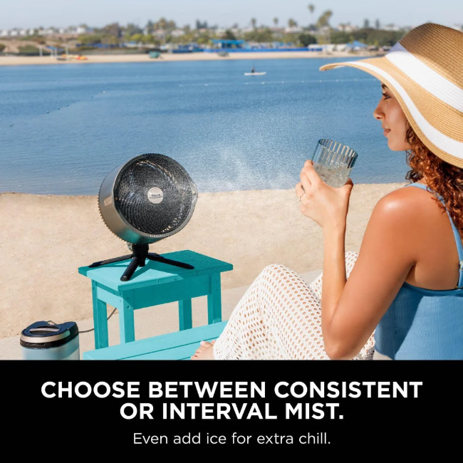 Shark FlexBreeze Pro Mist Indoor & Outdoor Fan & Outdoor Misting System - Grey | FA300UK - Image 7