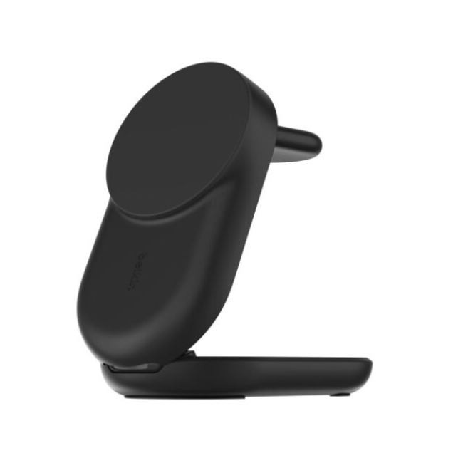 Belkin 3-In-1 Foldable Magnetic Charger Qi2 25W | Black | WIZ037MYBK - Image 2