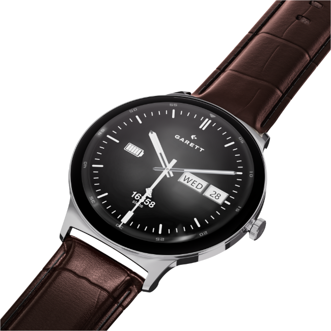Garett Quantum Smartwatch - Silver Steel | QUANTUM-SILVR - Image 9