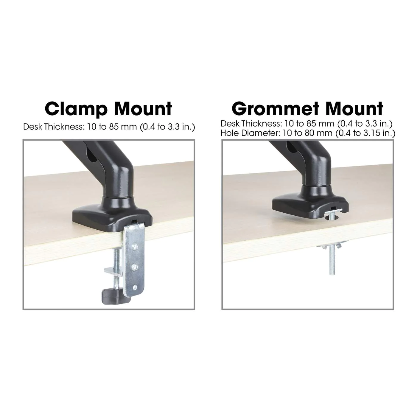 Manhattan Single Monitor Desk Mount - Aluminium | 462303 - Image 10