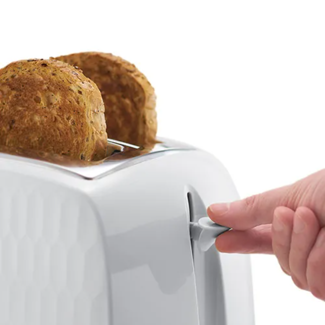 Russell Hobbs Honeycomb 2 Slice Toaster | White | 26060 - Image 2