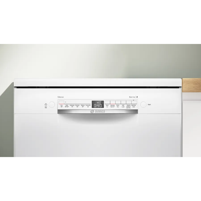 Bosch Series 2 Free-Standing Dishwasher 14place - White | SMS2HVW67G - Image 2
