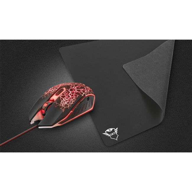 Trust GXT783 Izza Gaming Mouse & Mouse Pad - Black | T22736 - Image 2