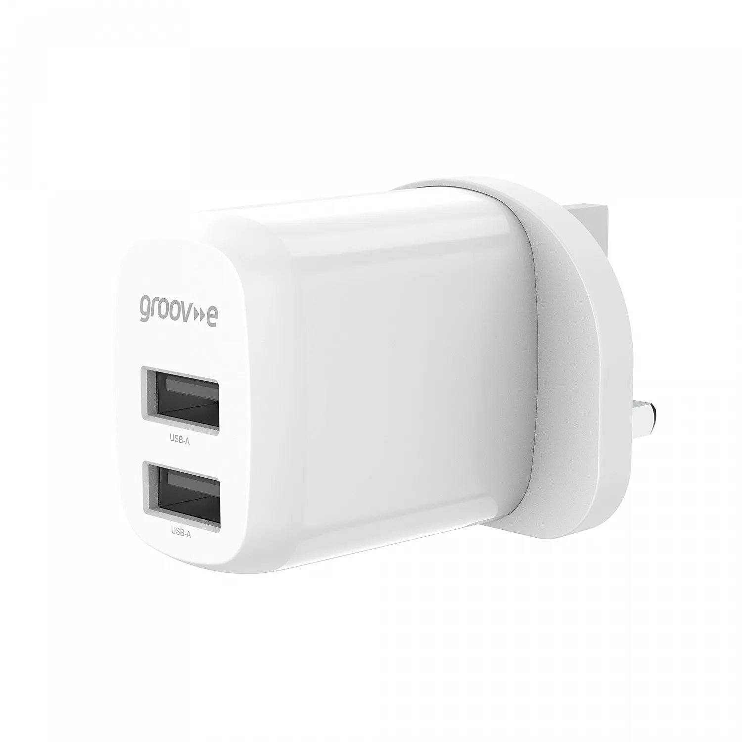 Groove Dual USB-A Charger 12W | GVMA103WE Groove Dual USB-A Charger 12W | GVMA103WE