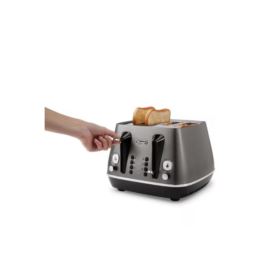 Delonghi 4sl Toaster Titanium Distinta | CTIN4003.TB - Image 3