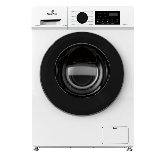 Powerpoint 6kg Inverter Motor Washing Machine - White | P35106SKW-A