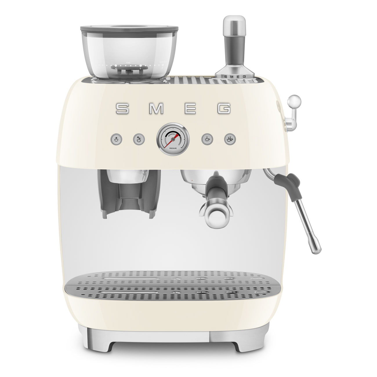 Smeg Espresso Bean To Cup Coffee Machine - Cream | EGF03CRUK Smeg Espresso Bean To Cup Coffee Machine - Cream | EGF03CRUK