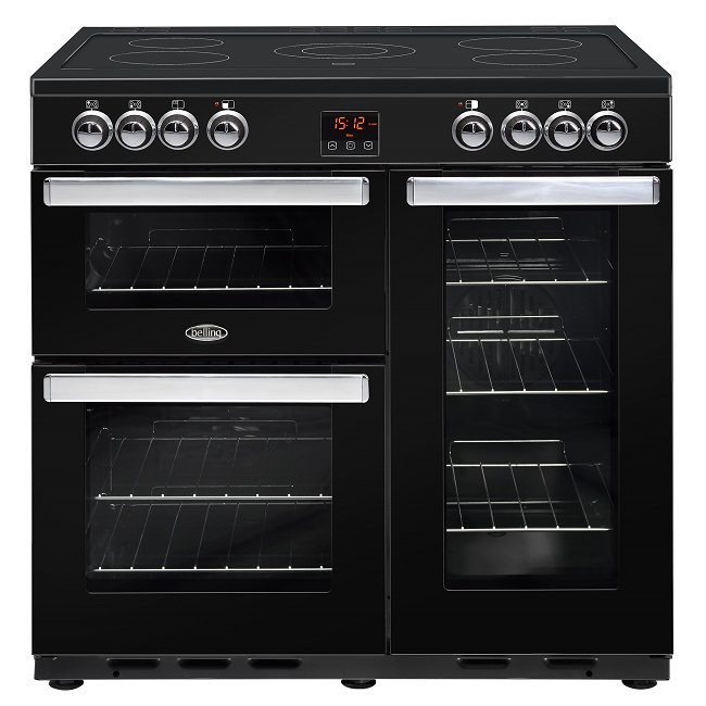 Belling Cookcentre 90cm All Electric Range Cooker 90E - Black Belling Cookcentre 90cm All Electric Range Cooker 90E - Black