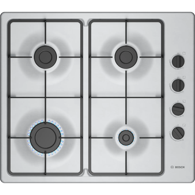 Bosch Series 2 Gas Hob 60 cm - Stainless steel | PBP6B5K60
