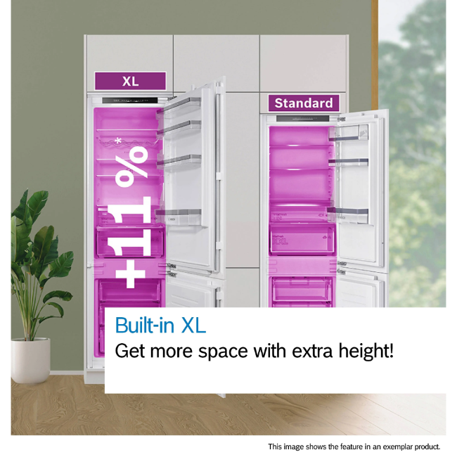 Bosch Series 4 Built-In Fridge-Freezer - White | KIN96VFD0 - Image 7