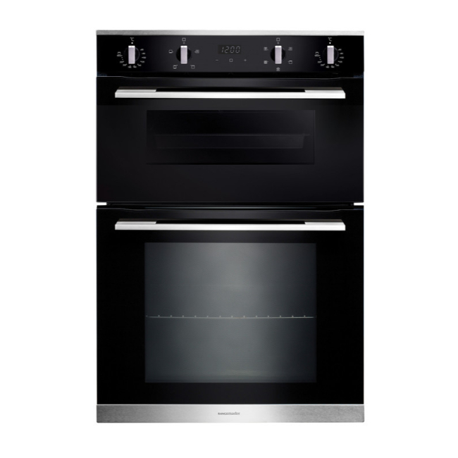 Rangemaster Built-In Double Oven - Stainless Steel & Black | RMB9045BL/SS Rangemaster Built-In Double Oven - Stainless Steel & Black | RMB9045BL/SS