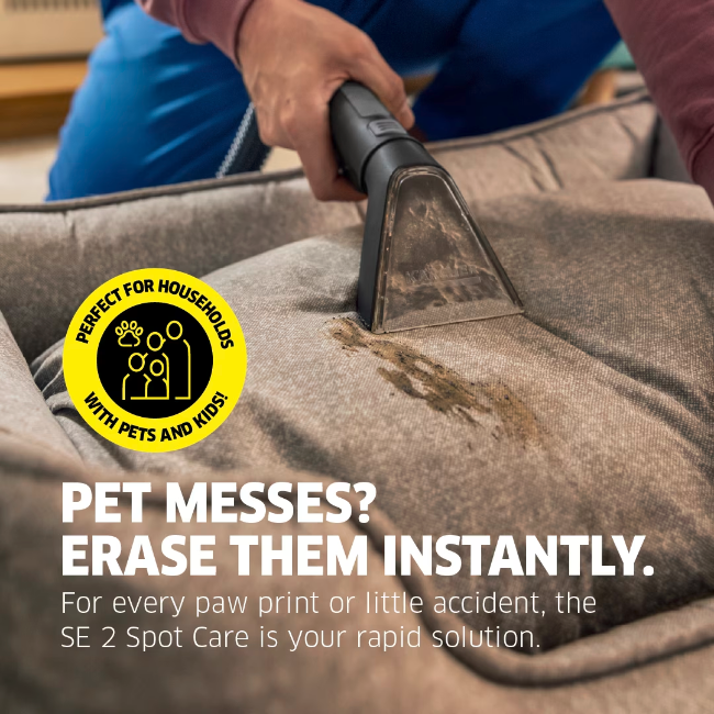 Karcher SE2 Spot Care Spot Cleaner Vacuum - White and Black | 1.081-422.0 - Image 10