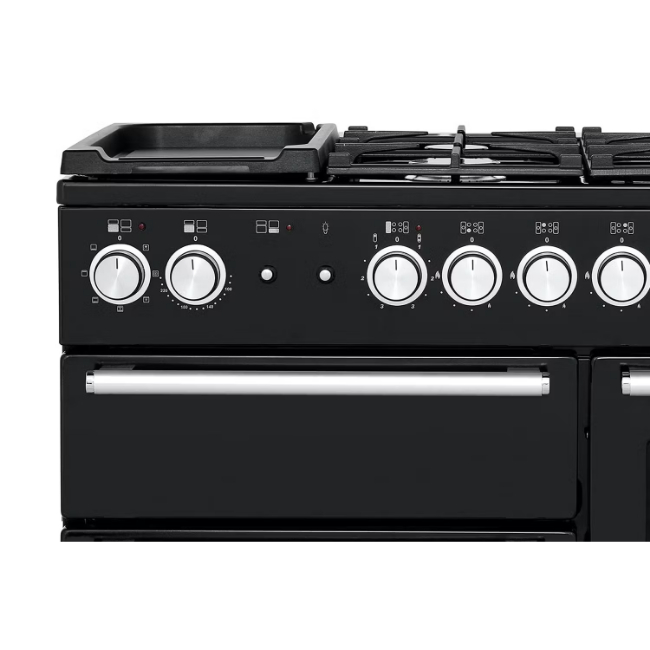 Rangemaster Nexus 110cm Dual Fuel Range Cooker - Slate & Chrome | NEX110DFFSL/C - Image 7