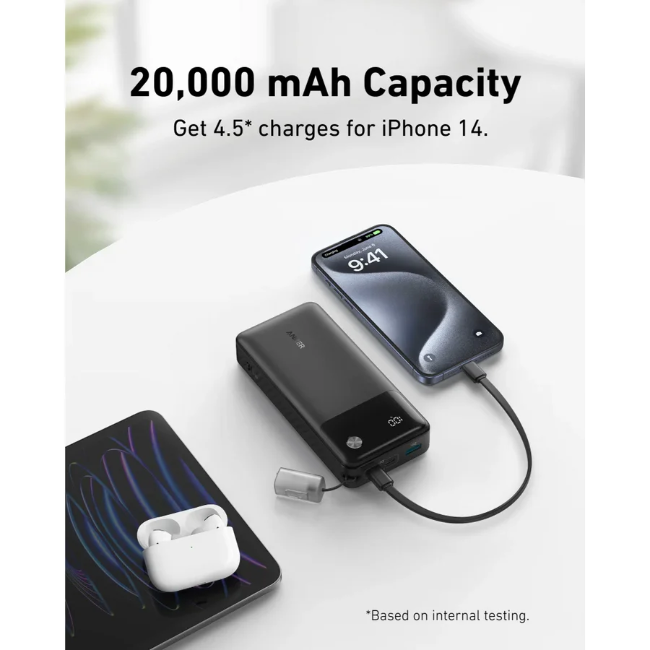 Anker Power Bank 30W 20,000mah | Black | A1384H11 - Image 2