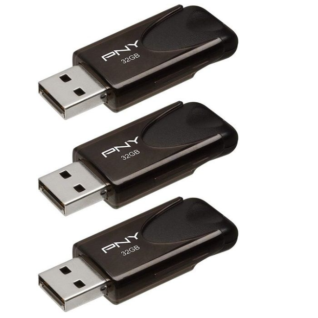 PNY 32GB USB 2.0 Flash Drive | 3 Pack | FD32GATT4KKKX3-F - Image 2