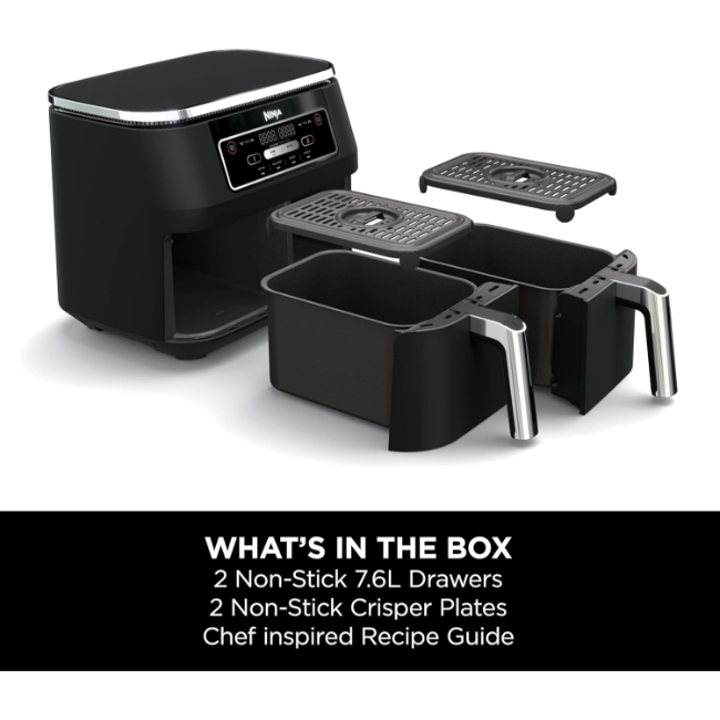 Ninja Foodi 4-in-1 Dual Zone Air Fryer 7.6L | AF200UK - Image 3