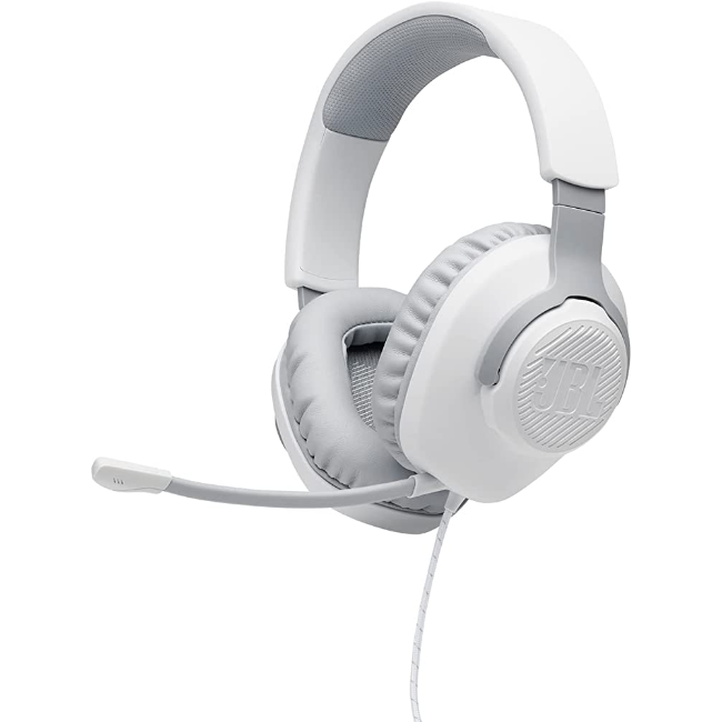 JBL Quantum 100 Gaming Heatset - White | JBLQUANTUM100WHT JBL Quantum 100 Gaming Heatset - White | JBLQUANTUM100WHT