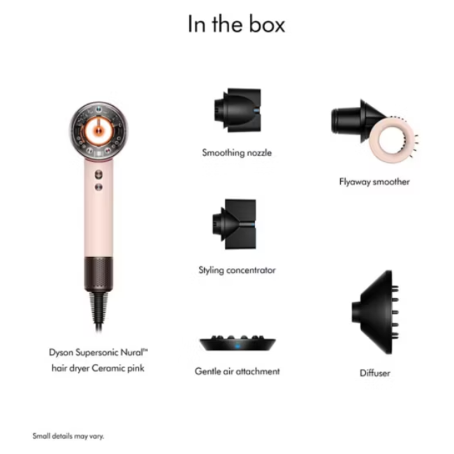 Dyson Supersonic Nural Hair Dryer Straight & Wavy | Ceramic Pink/Rose gold | 161818-01 - Image 3